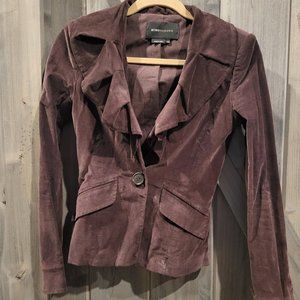 BCBG Maxazria XXS Burgundy Blazer